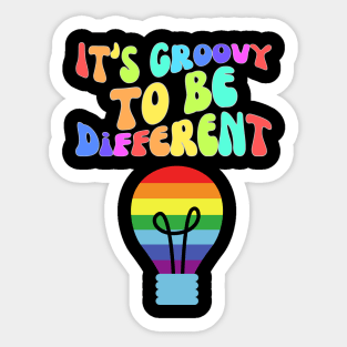 It's Groovy To Be Different Sticker